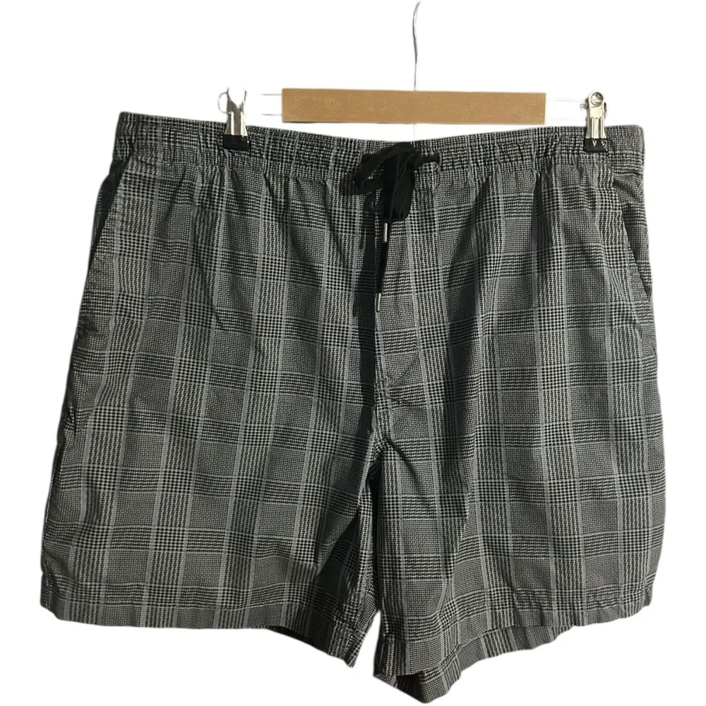 American Eagle Tartan Plaid Shorts Mens Gray Size XL